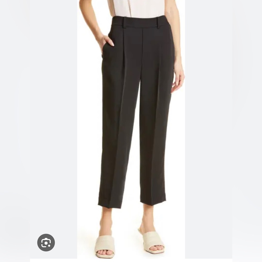 Vince tapered black pull on pant